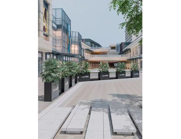 地產(chǎn)售樓部花箱-道路隔斷護(hù)欄